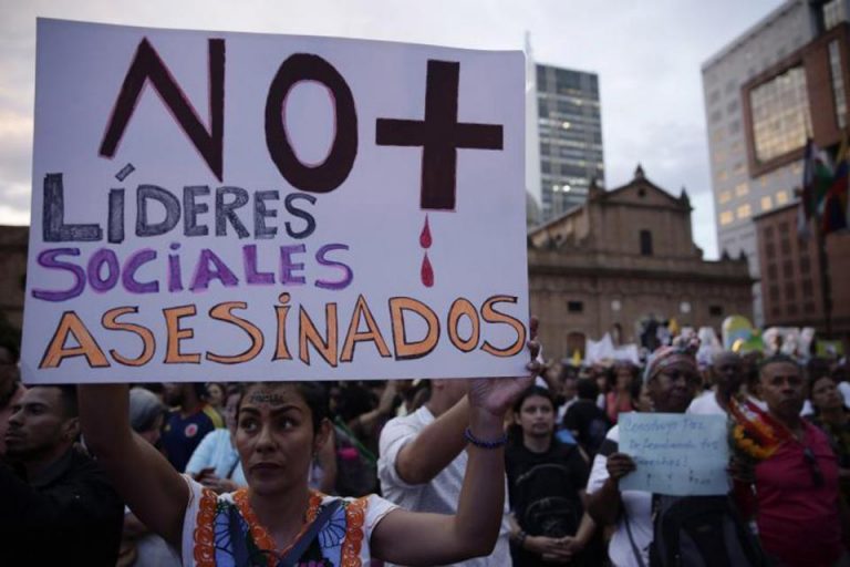 Líderes Sociales En Colombia Una Condena A Muerte 2110